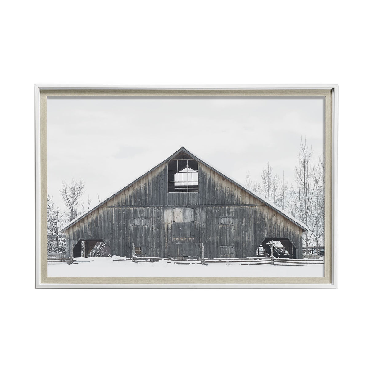 AWHC Barn 2 by Chris Dunker a Framed Photo Art Print Matted under Glass by Mercana at Eve Furniture