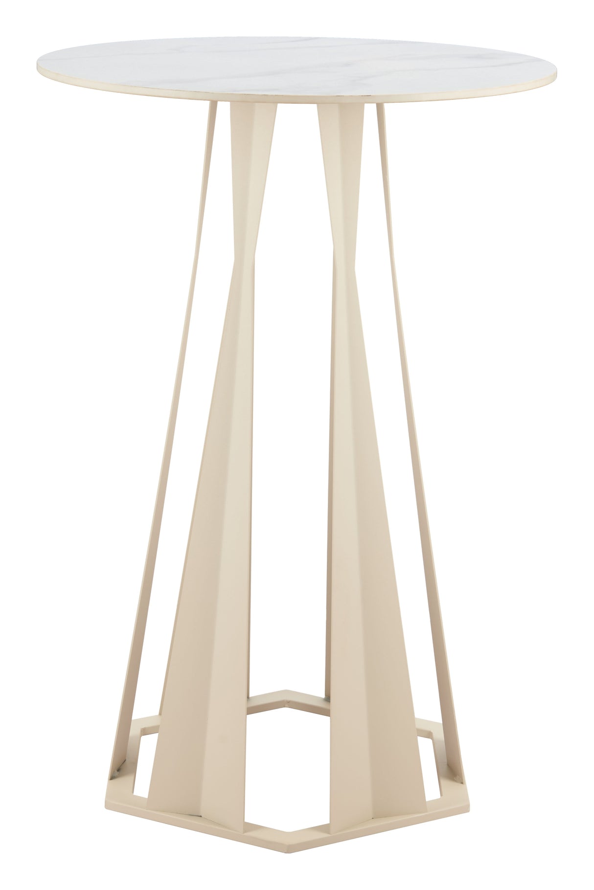 Axis White Bar Table by Zuomod at Eve Furniture