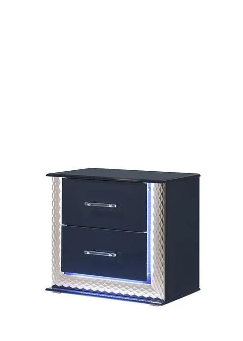 Aya Led Dark Navy Platform Bedroom Set by New Era Innovations at Eve Furniture