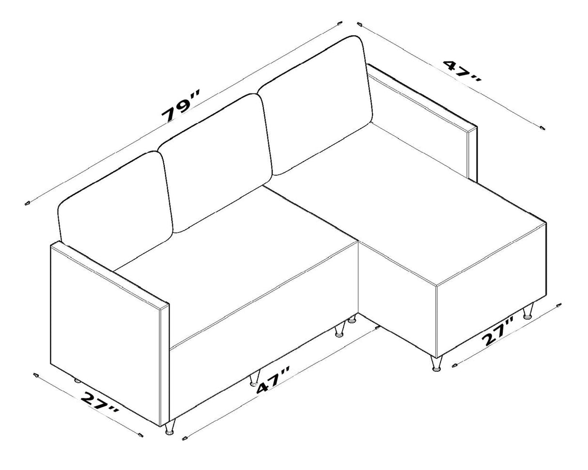 Aybuke Sectional by Furnia at Eve Furniture