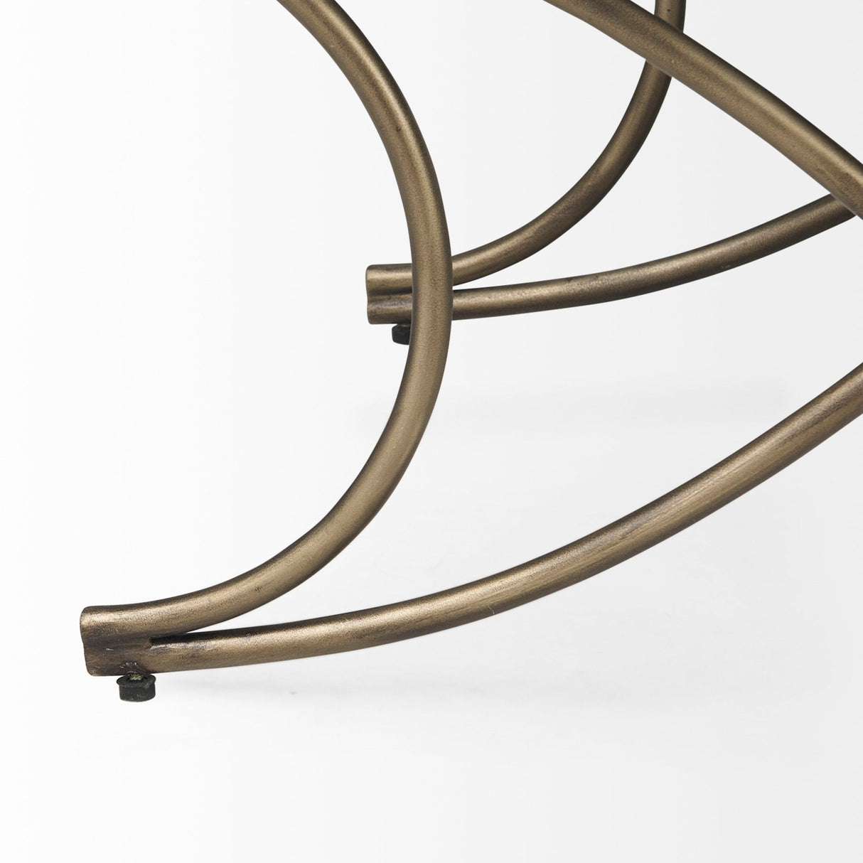 Ayla Light and Dark Gray Fabric Seat W/ Antique Gold Metal Frame Bench by Mercana at Eve Furniture