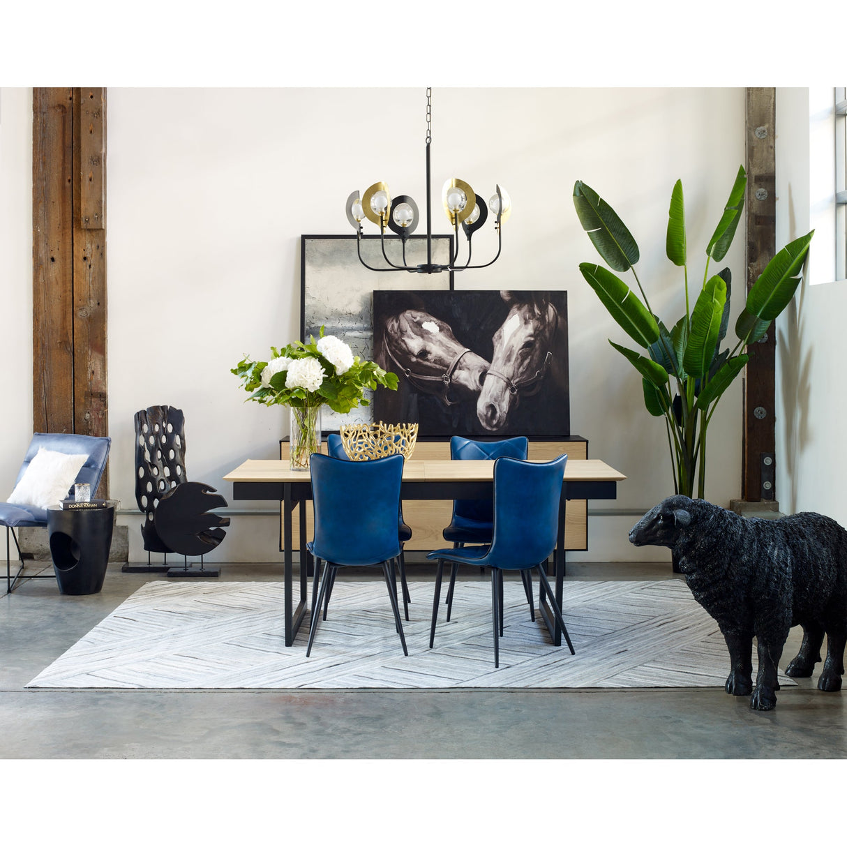 Aylard Black Outdoor Stool by Moe's Home at Eve Furniture