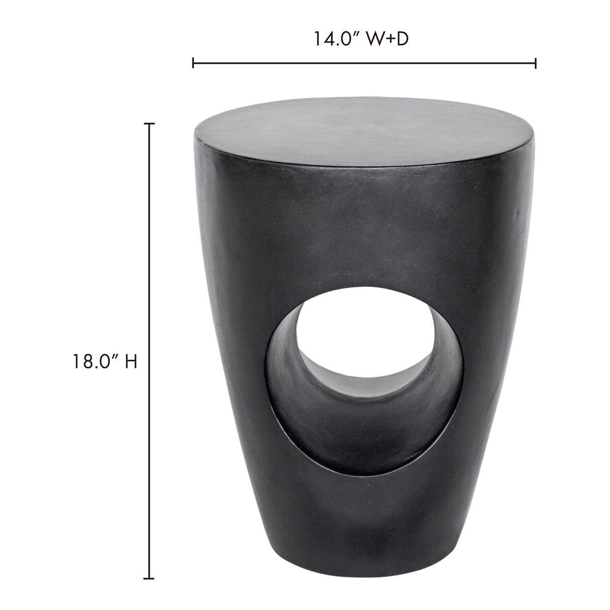 Aylard Black Outdoor Stool by Moe's Home at Eve Furniture