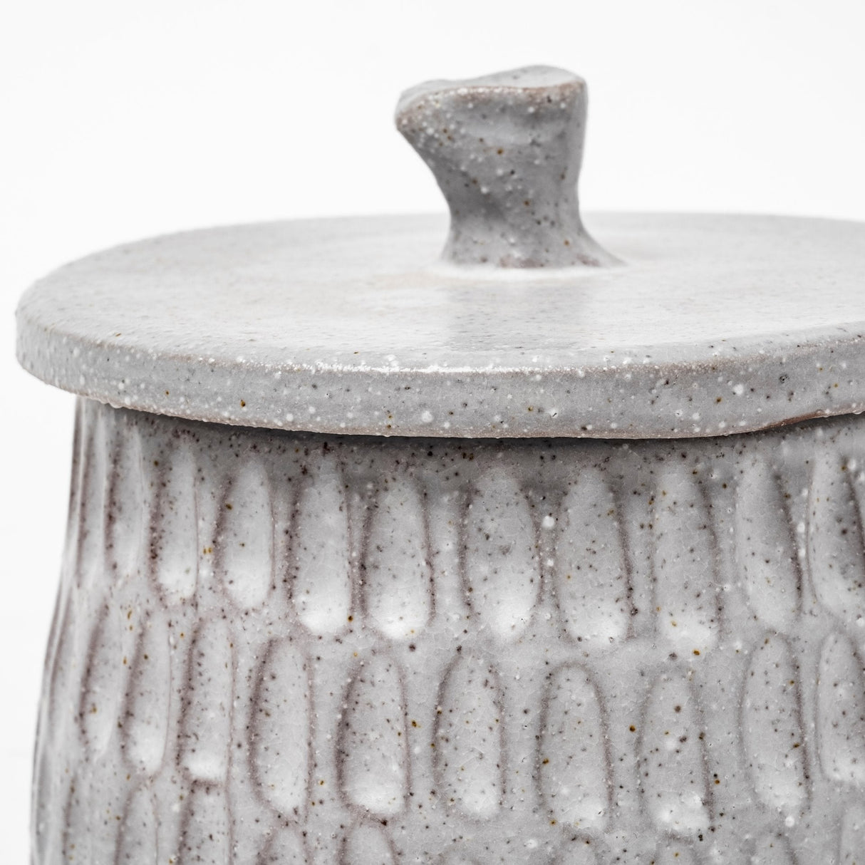 Azul (Large) Gray Ceramic Detailed Decorative Box by Mercana at Eve Furniture