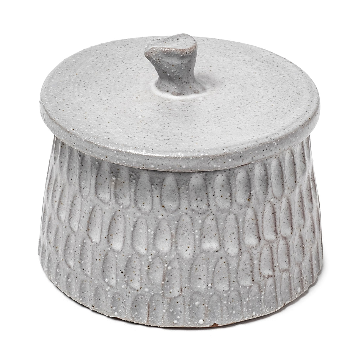 Azul (Large) Gray Ceramic Detailed Decorative Box by Mercana at Eve Furniture