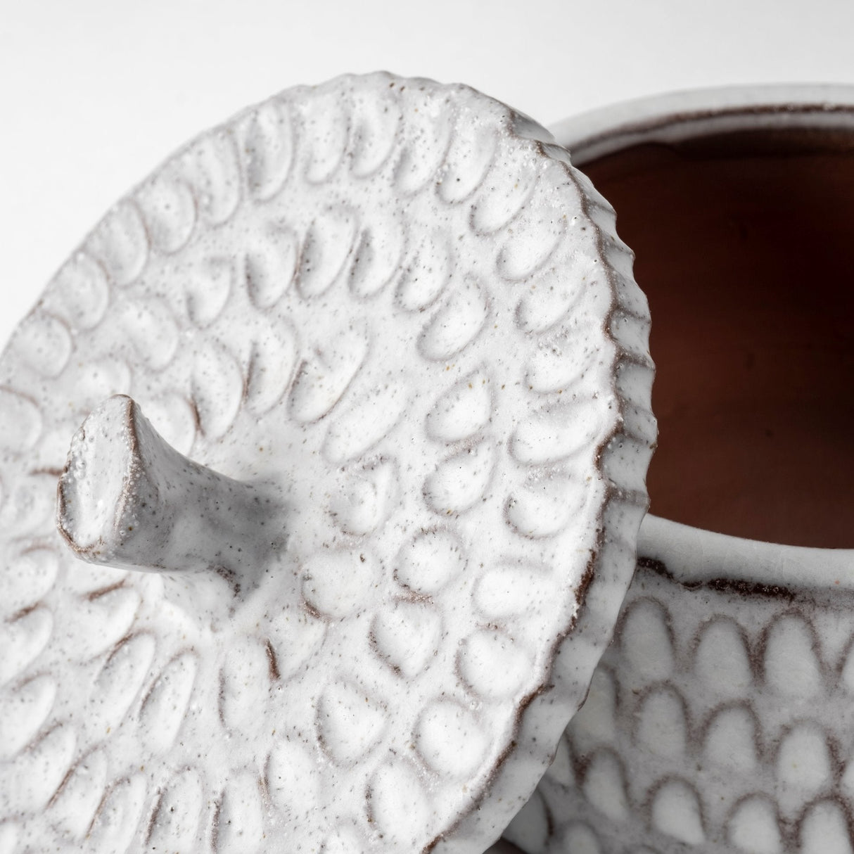 Azul (Small) Gray Ceramic Detailed Decorative Box by Mercana at Eve Furniture