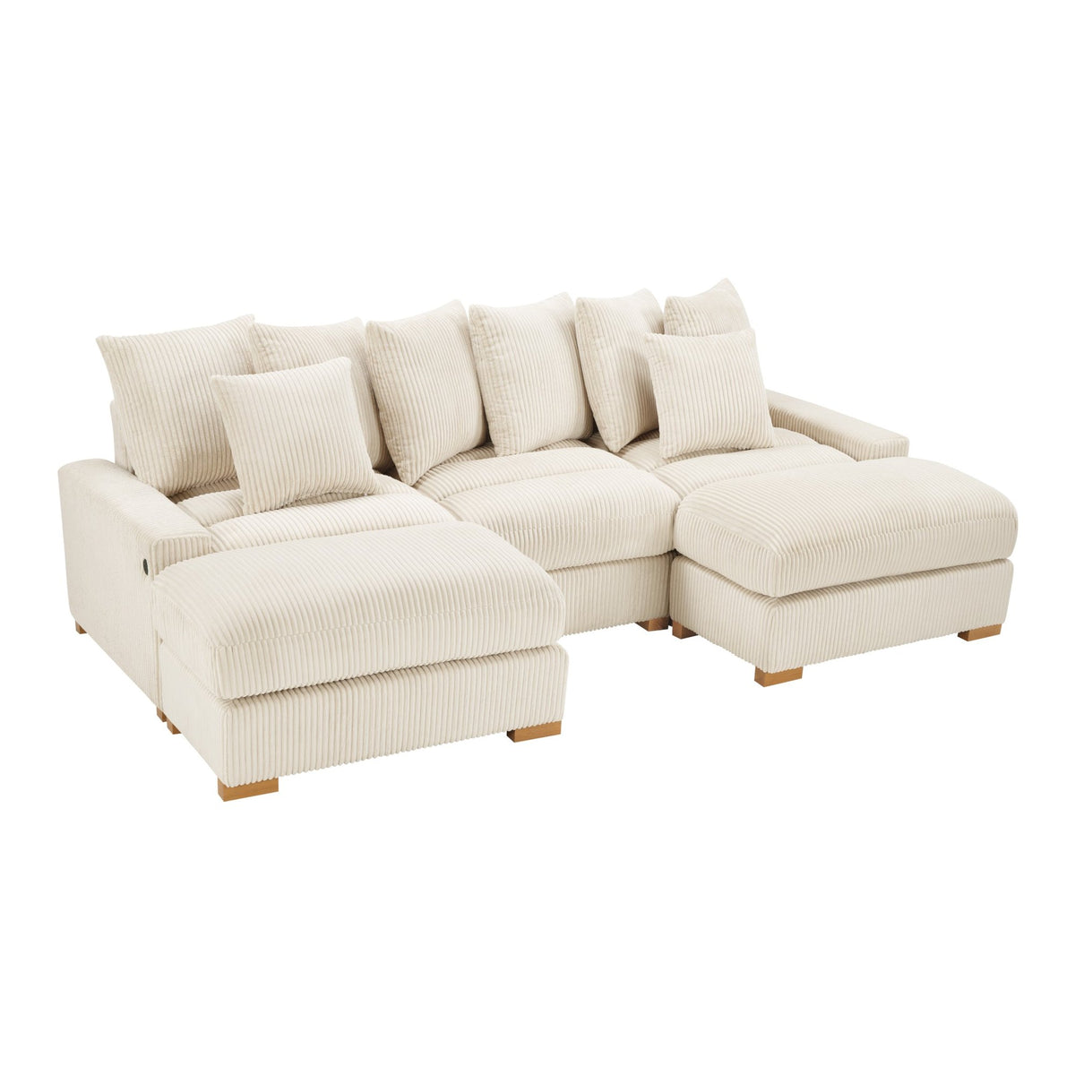 Azura Cream 6-Piece Sectional by New Era Innovations at Eve Furniture
