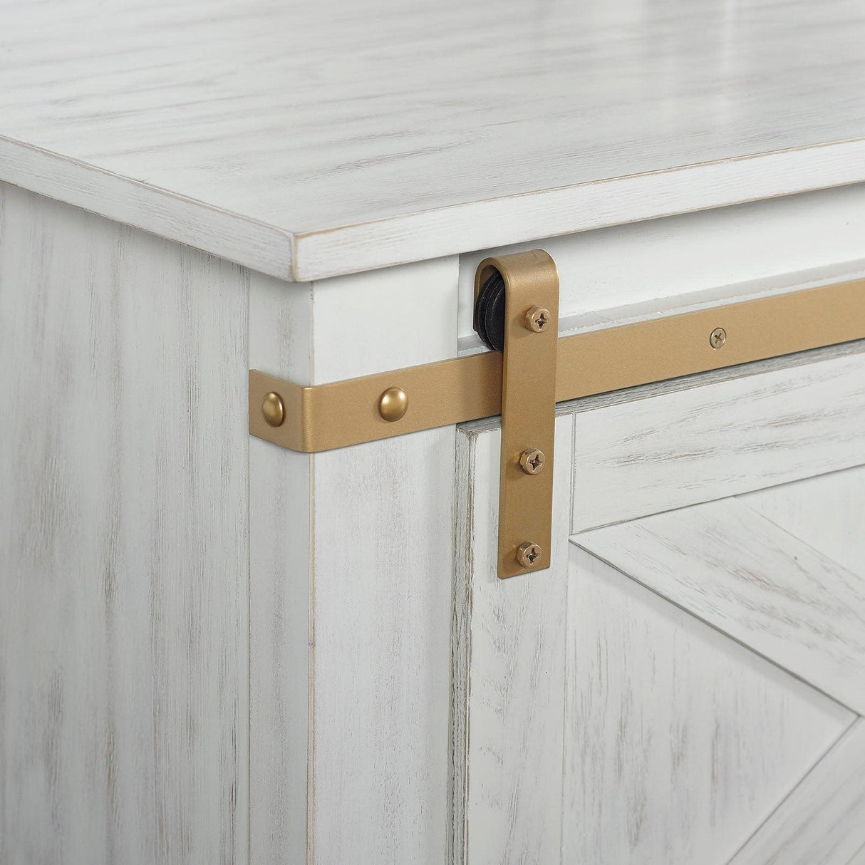 Bacerra Antique White/Gold Coffee Table by Furniture of America at Eve Furniture