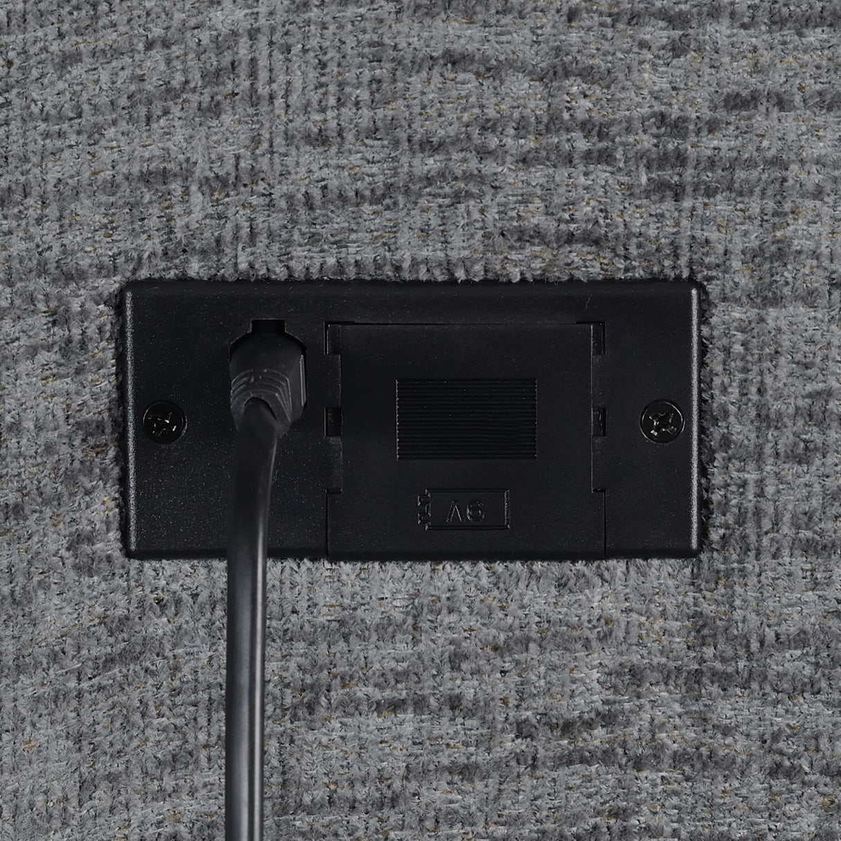 Bahrain Charcoal Upholstered Motion Loveseat with Console by Coaster at Eve Furniture