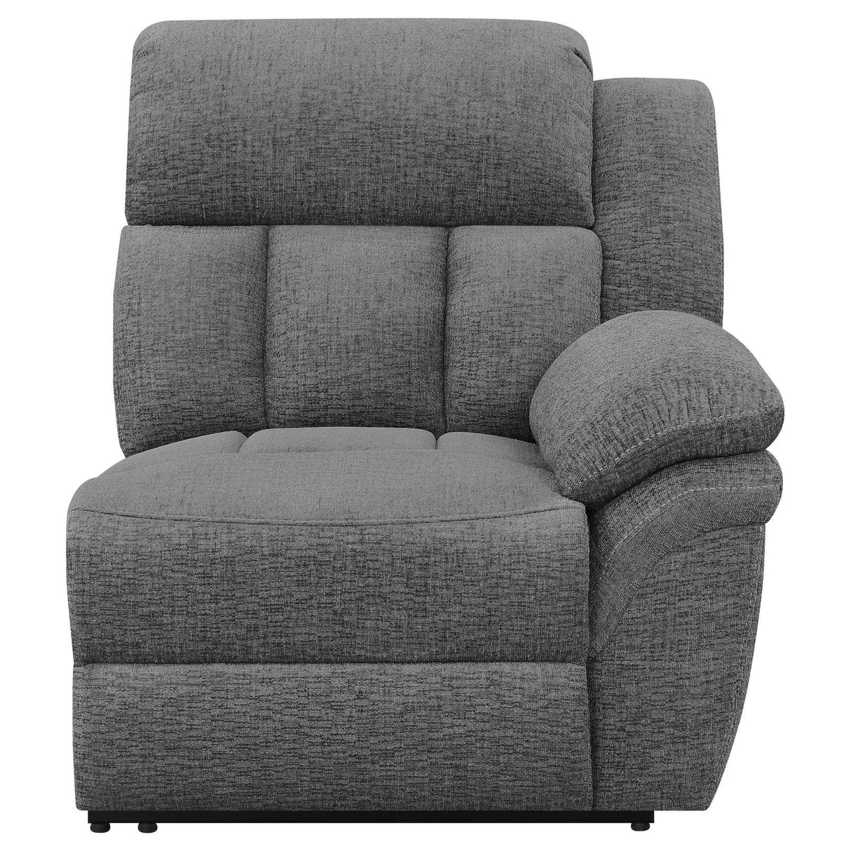 Bahrain Charcoal Upholstered Motion Loveseat with Console by Coaster at Eve Furniture