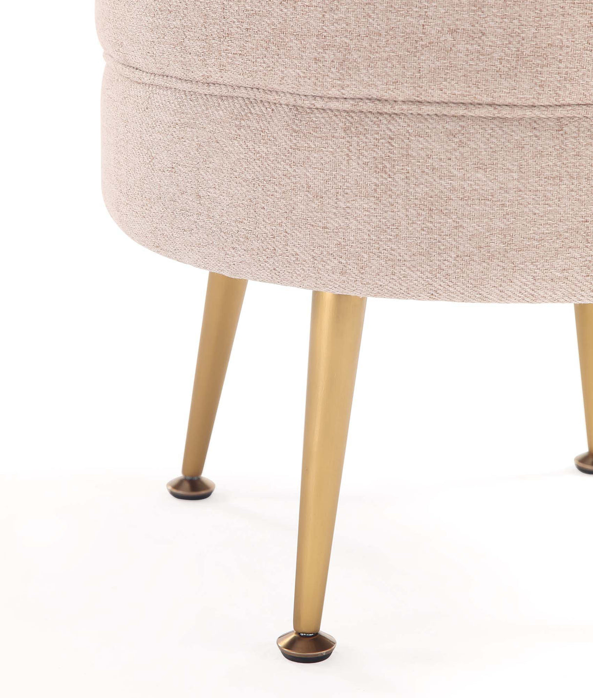 Bailey Ottoman in Multicolor with Gold Feet (set of 4) by Manhattan Comfort at Eve Furniture