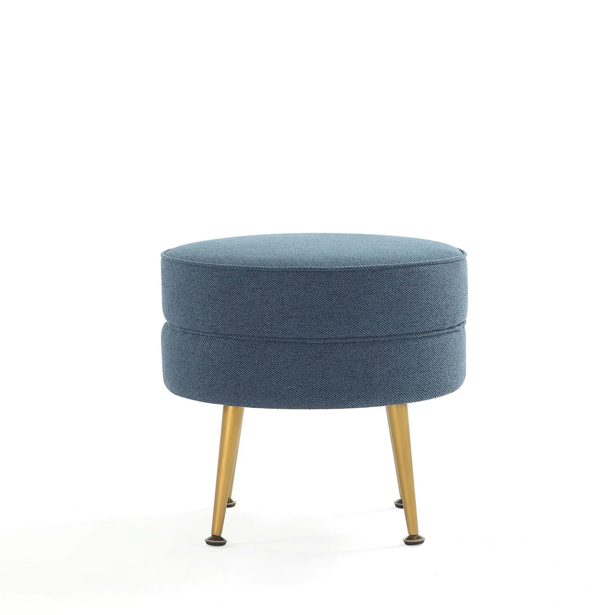 Bailey Ottoman in Multicolor with Gold Feet (set of 4) by Manhattan Comfort at Eve Furniture