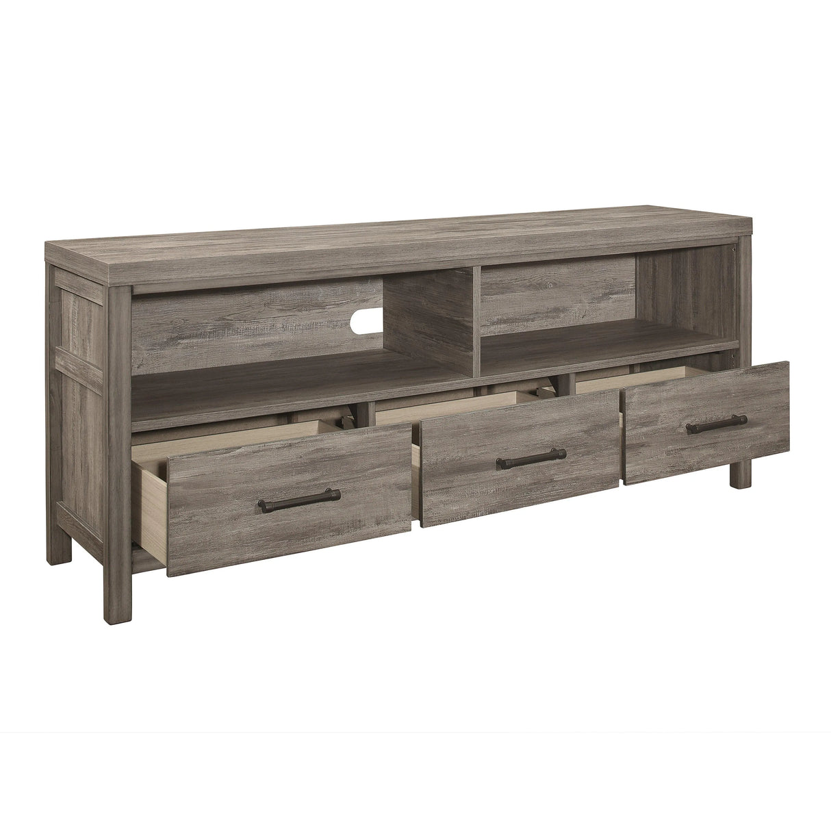 Bainbridge Weathered Gray 66" TV Stand by Homelegance at Eve Furniture
