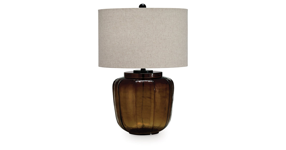 Bainmore Amber Table Lamp by Ashley at Eve Furniture