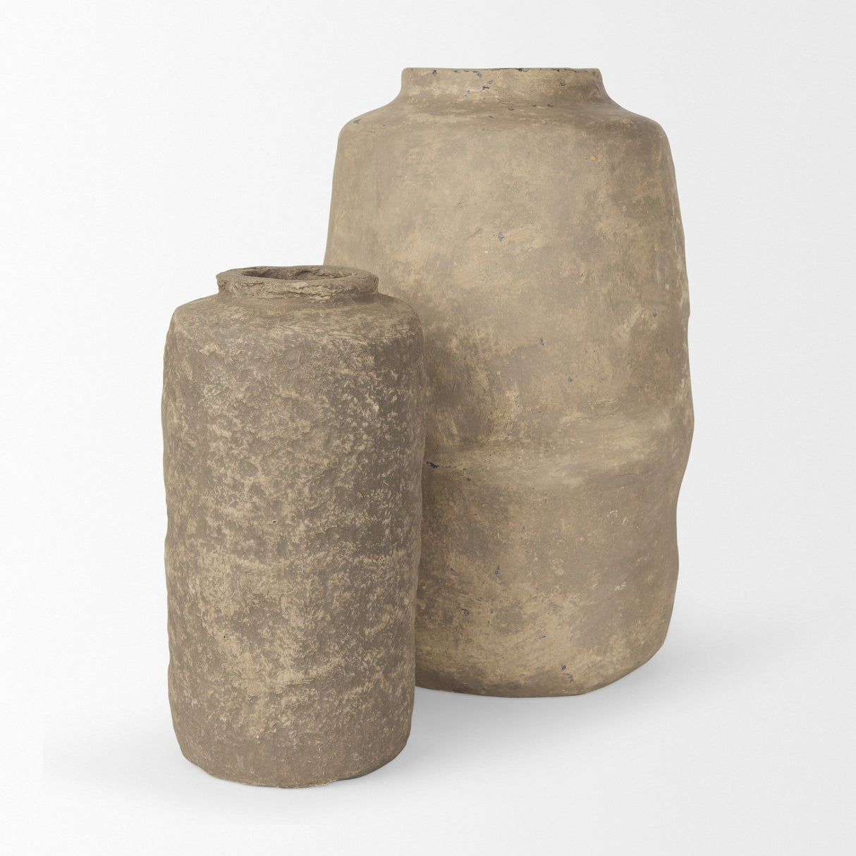 Bala Small Gray Paper Mache Vase by Mercana at Eve Furniture