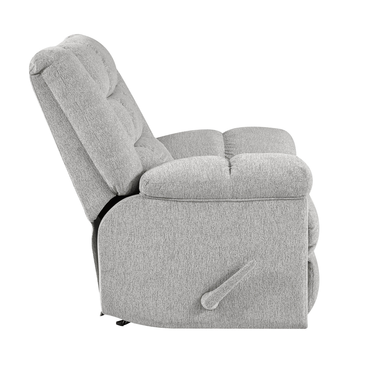 Baldwin Light Gray Rocker Reclining Chair
