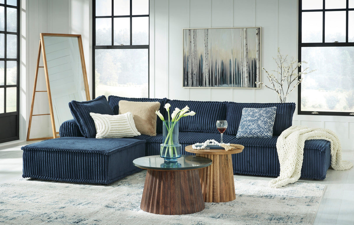 Bales Navy 4-Piece Modular Seating by Ashley at Eve Furniture