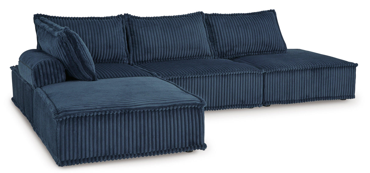Bales Navy 4-Piece Modular Seating by Ashley at Eve Furniture