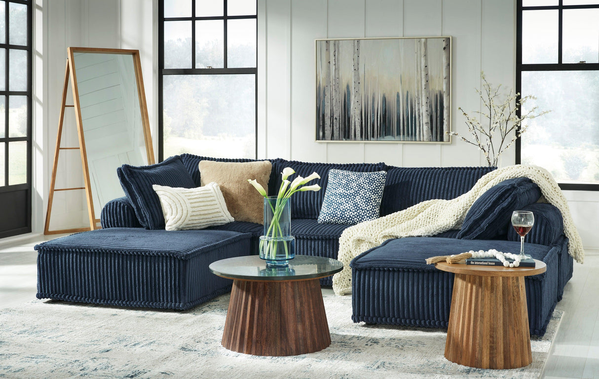 Bales Navy 5-Piece Modular Seating by Ashley at Eve Furniture
