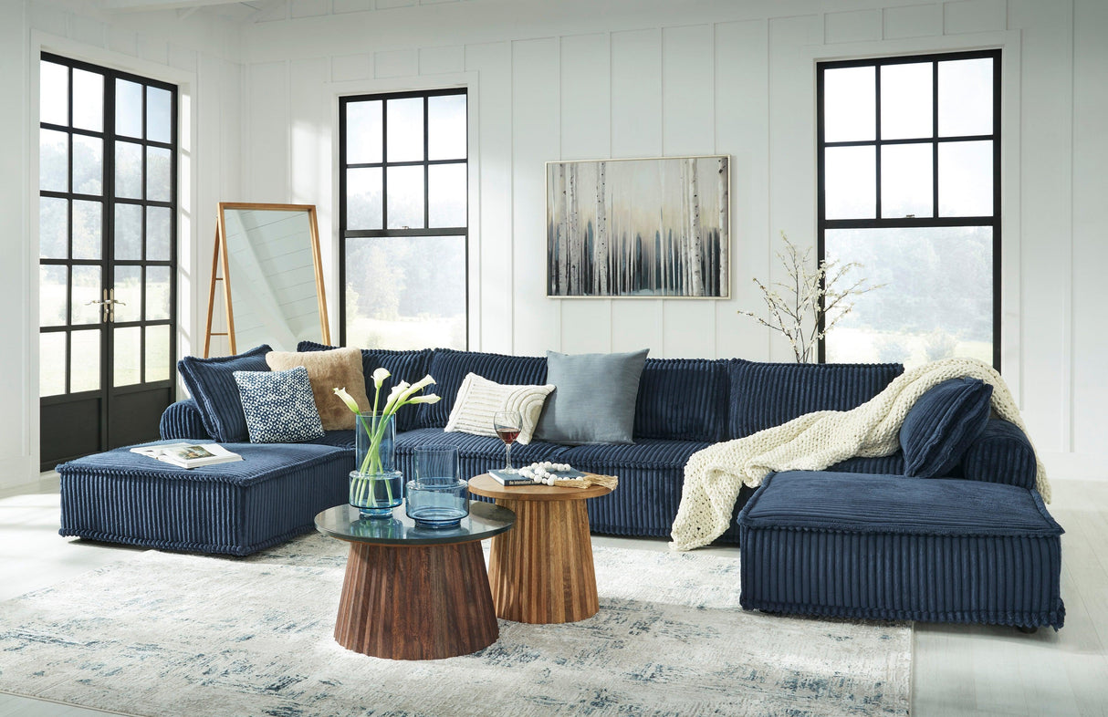 Bales Navy 6-Piece Modular Seating by Ashley at Eve Furniture
