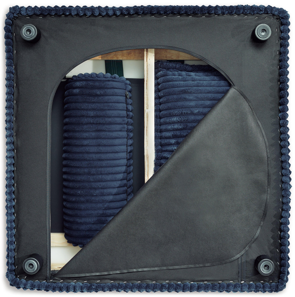 Bales Navy Accent Chair by Ashley at Eve Furniture