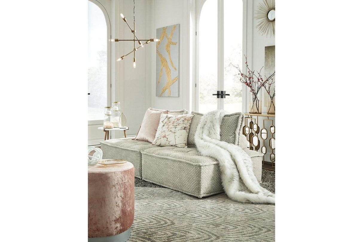 Bales Taupe 2-Piece Modular Seating by Ashley at Eve Furniture