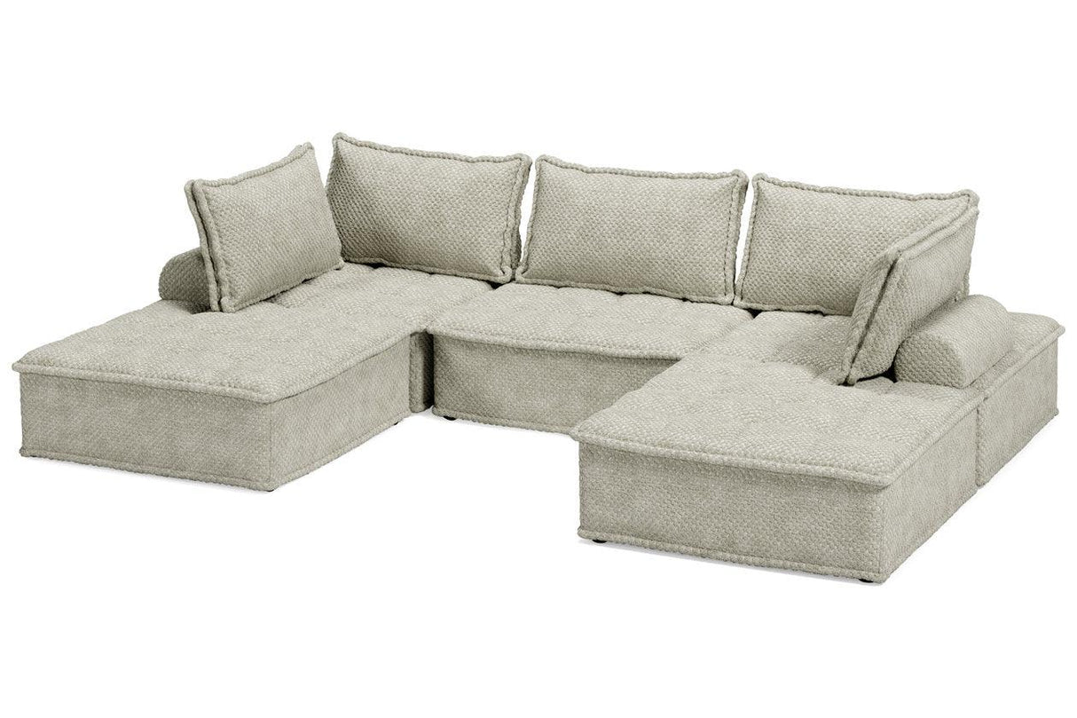 Bales Taupe 5-Piece Modular Sectional by Ashley at Eve Furniture