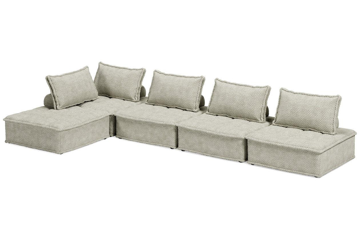 Bales Taupe 5-Piece Modular Sectional by Ashley at Eve Furniture