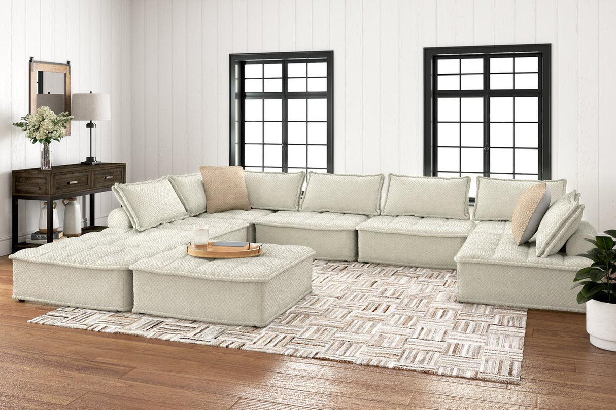 Bales Taupe 8-Piece Modular Sectional by Ashley at Eve Furniture