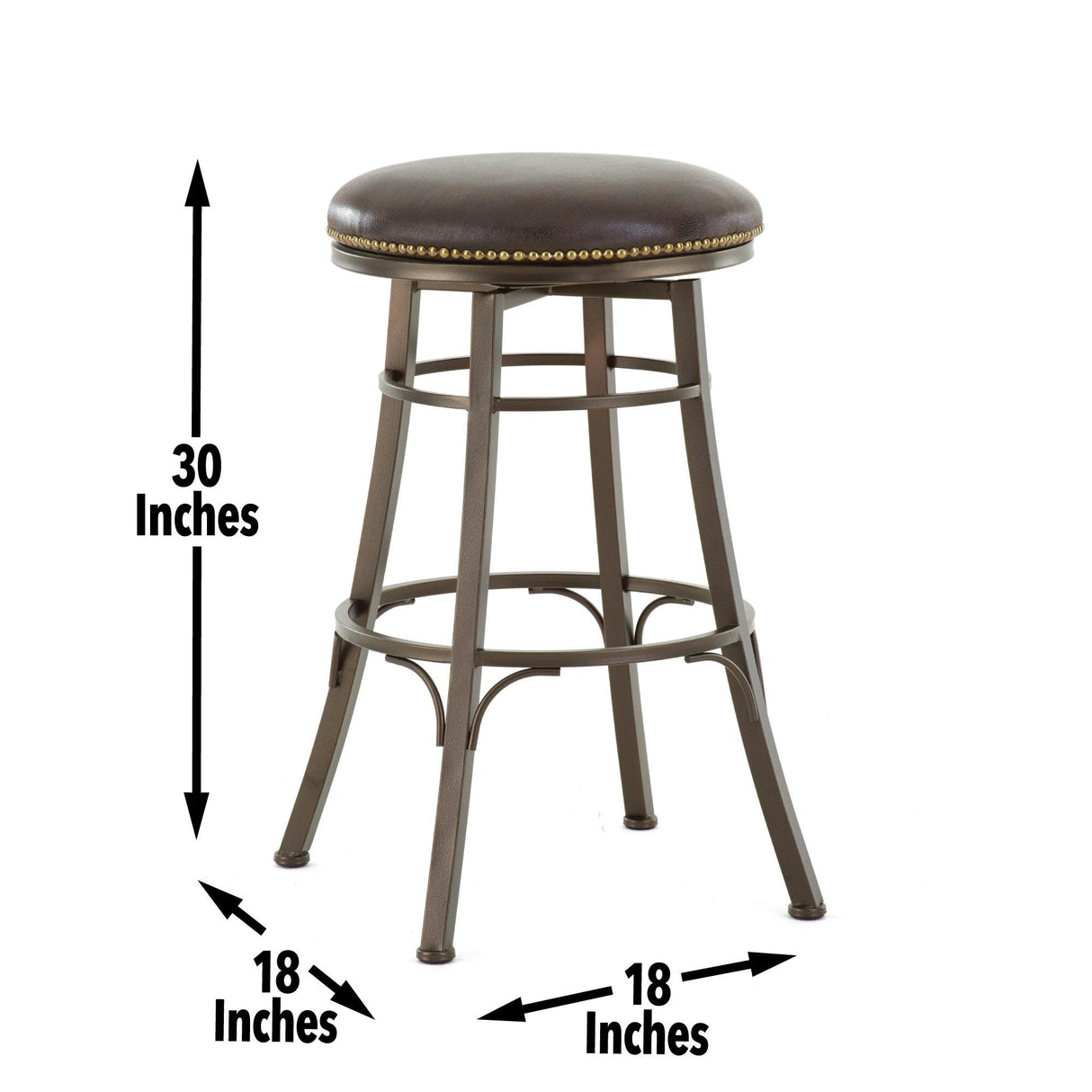 Bali 30″ Backless Bar Stool, Swivel by Steve Silver at Eve Furniture