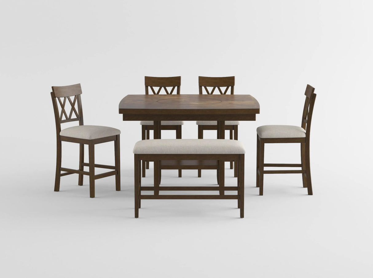 Balin Light Oak Counter Height Table by Homelegance at Eve Furniture
