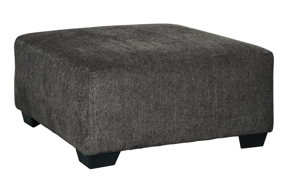 Ballinasloe Smoke Oversized Ottoman by Ashley at Eve Furniture