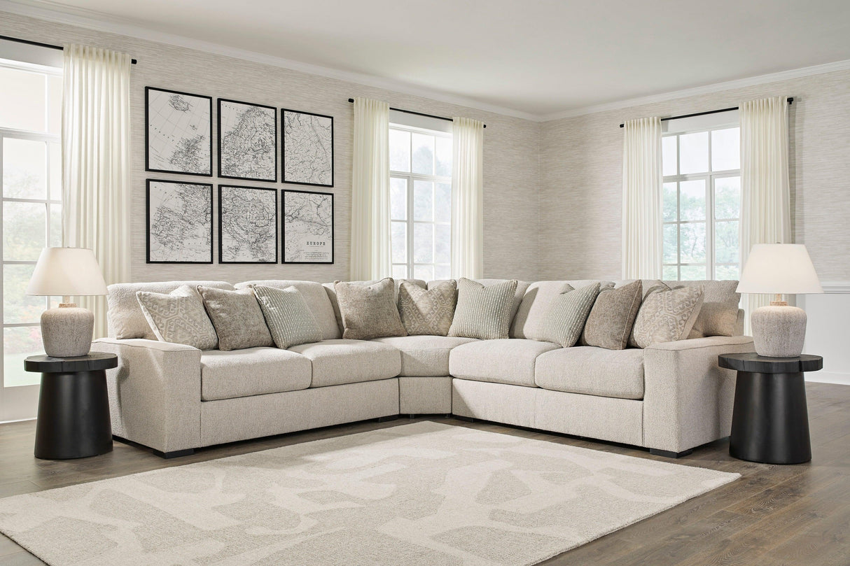 Ballyton Sand 3-Piece Sectional by Ashley at Eve Furniture