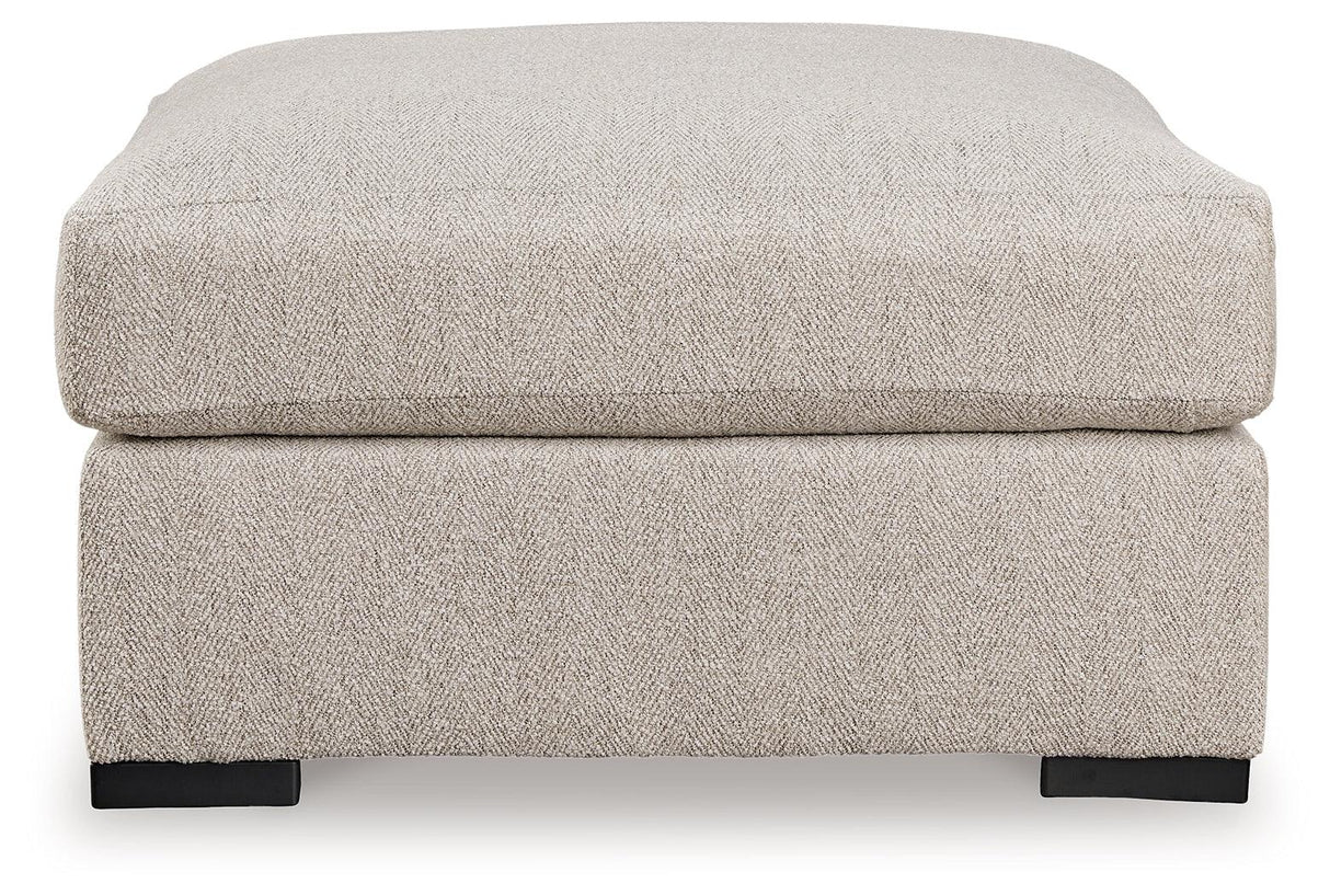 Ballyton Sand Oversized Accent Ottoman by Ashley at Eve Furniture