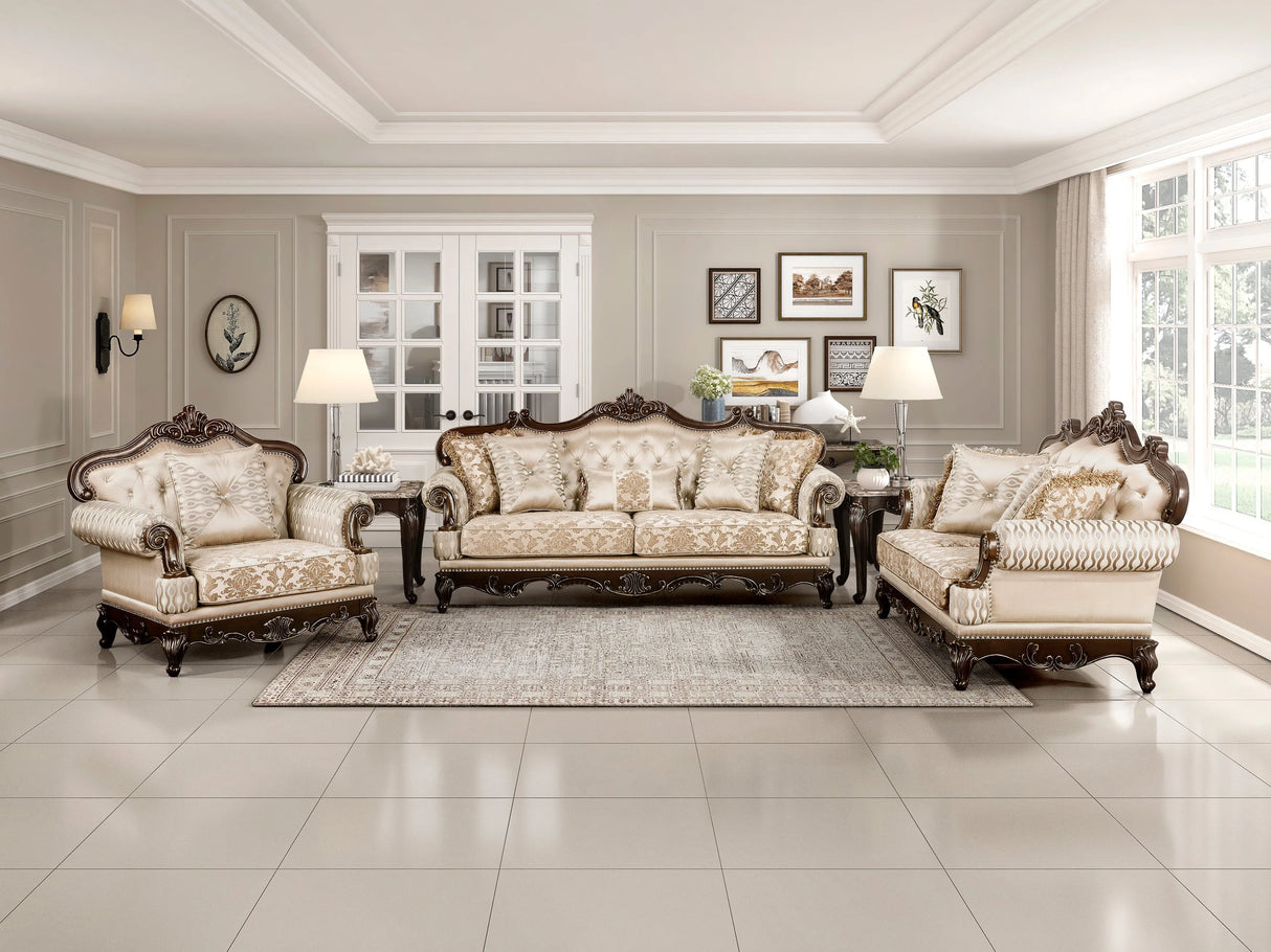 Balthasar Brown Living Room Set by Homelegance at Eve Furniture