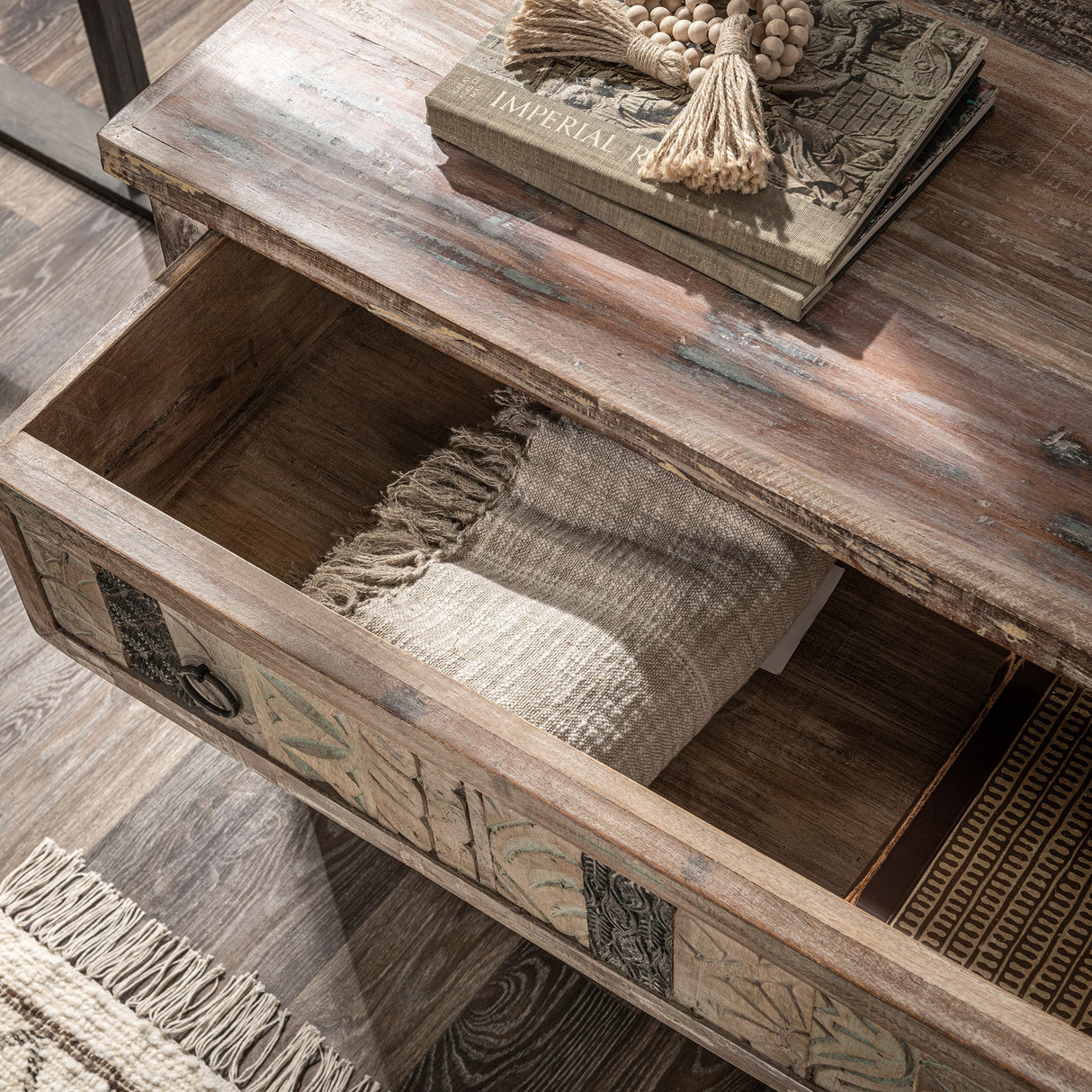 Baltim Butterwood Blend 3 Drawer Cabinet by Classic Home at Eve Furniture