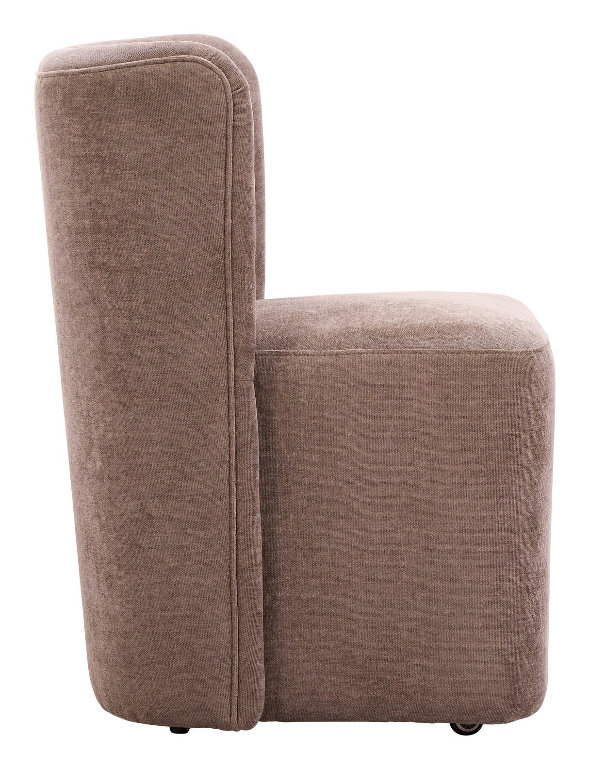 Bambun Taupe Dining Chair with Wheels by Zuomod at Eve Furniture