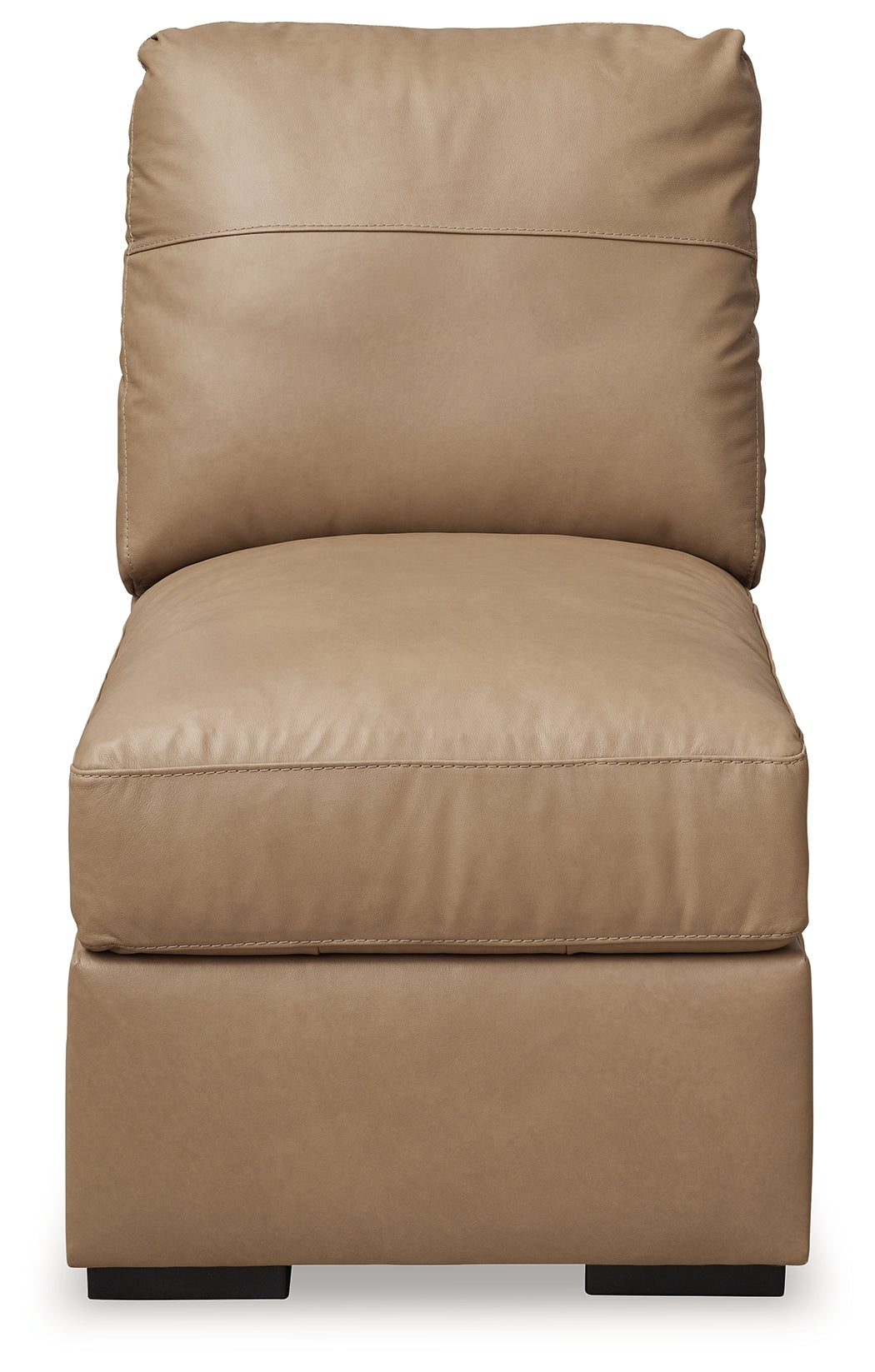 Bandon Toffee Armless Chair by Ashley at Eve Furniture