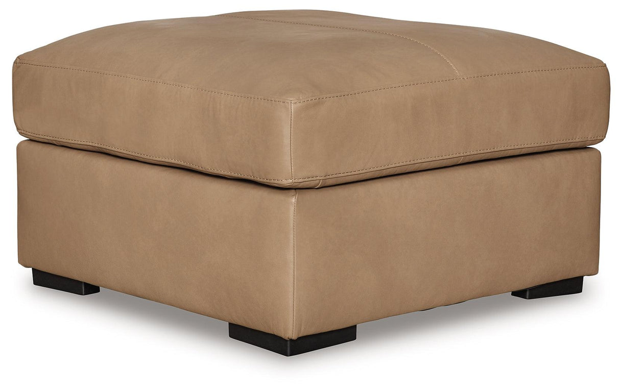 Bandon Toffee Oversized Accent Ottoman by Ashley at Eve Furniture