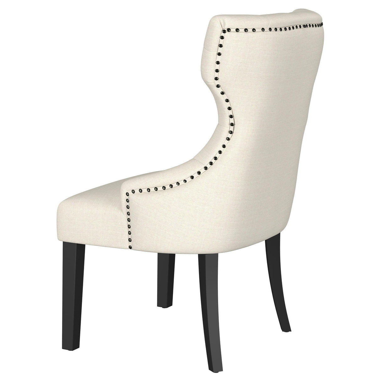 Baney Upholstered Parson Dining Side Chair with Tufted Back Beige by Coaster at Eve Furniture