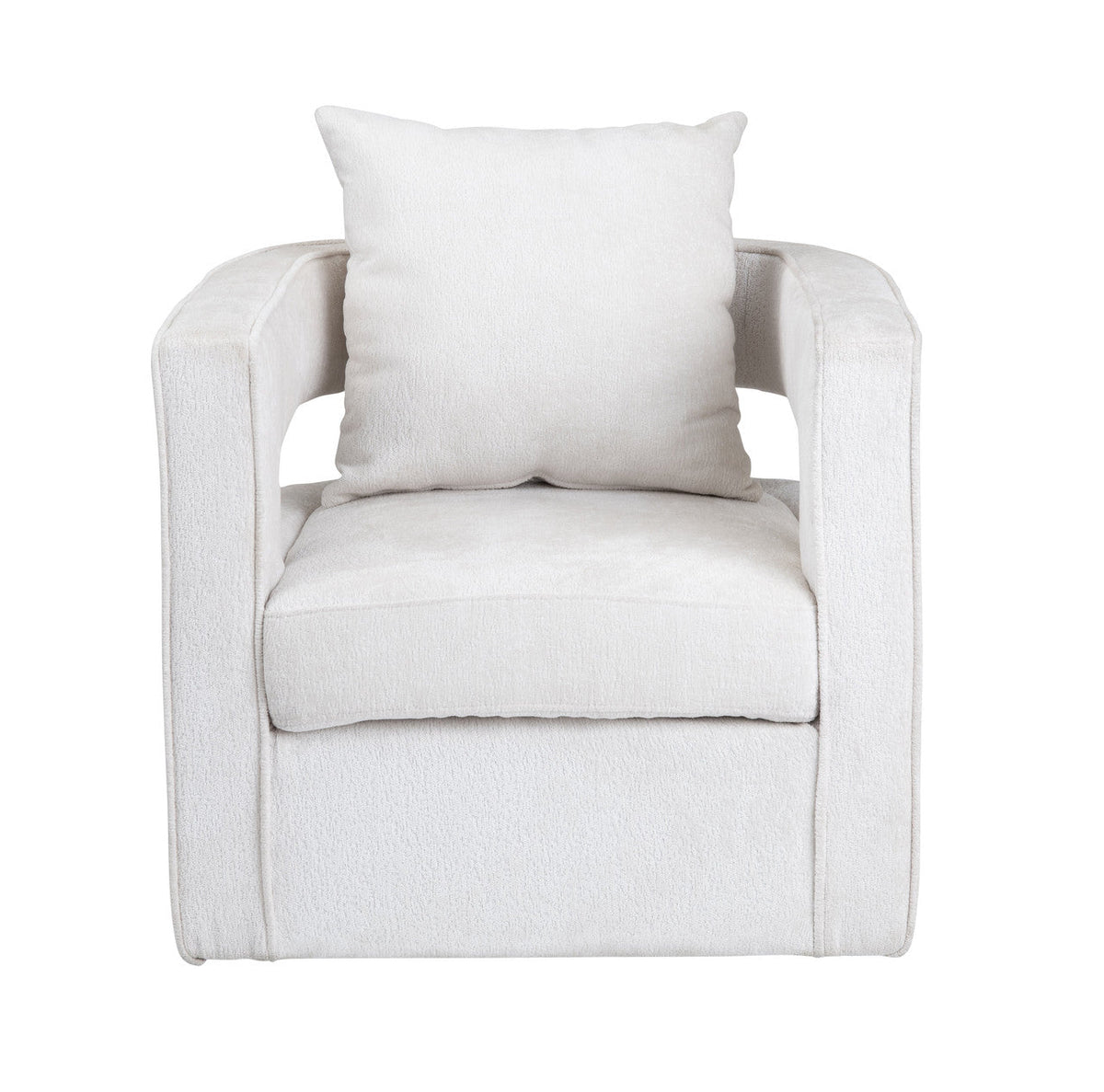 Banks White Accent Chair by Crestview at Eve Furniture