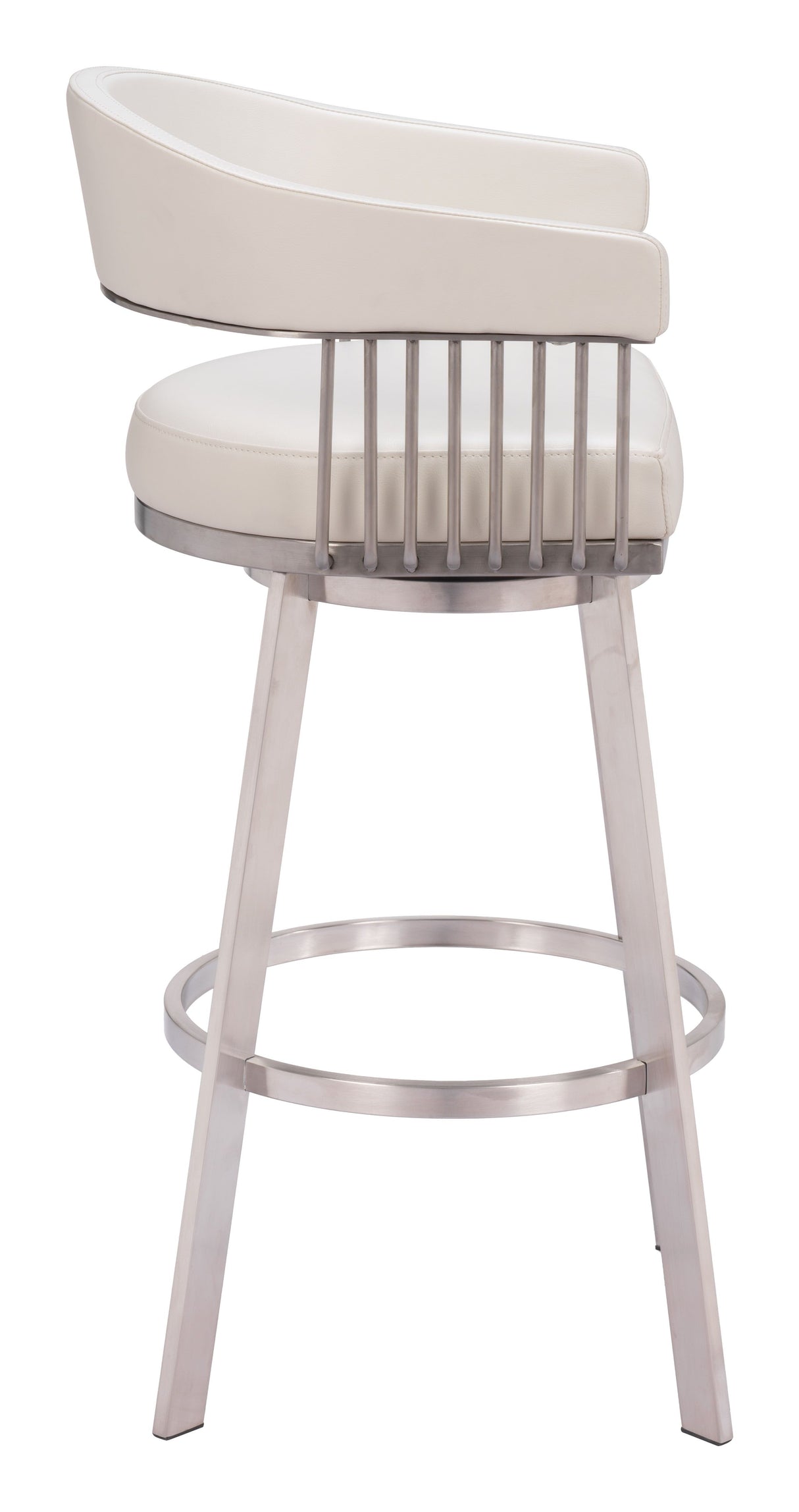 Bantry Swivel Barstool White by Zuomod at Eve Furniture