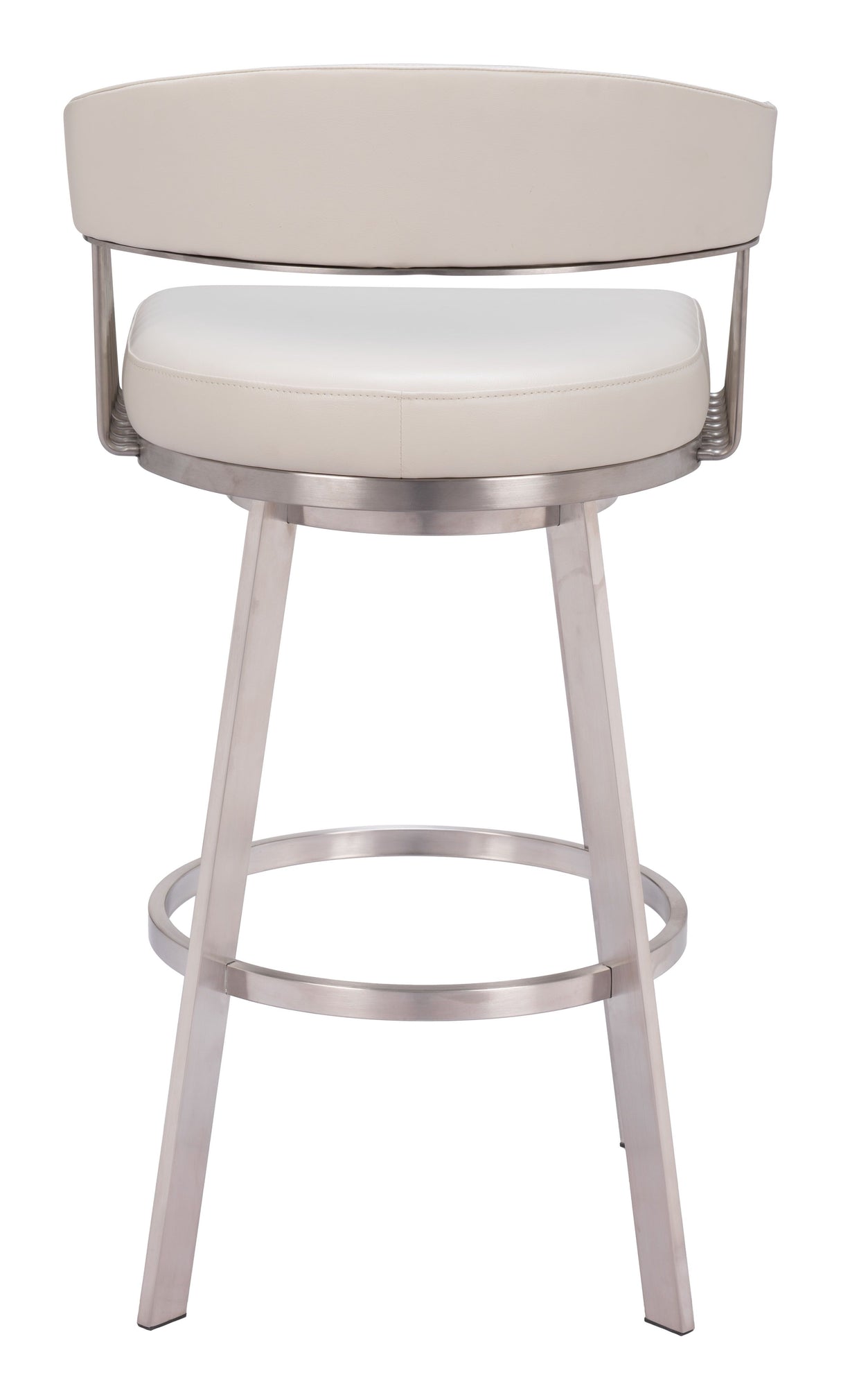 Bantry Swivel Barstool White by Zuomod at Eve Furniture