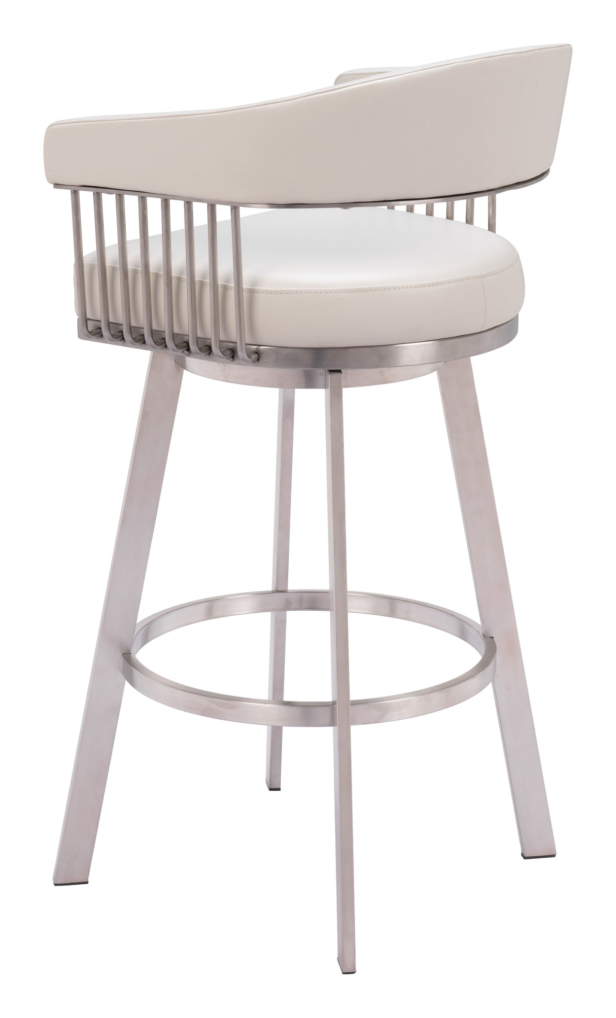 Bantry Swivel Barstool White by Zuomod at Eve Furniture