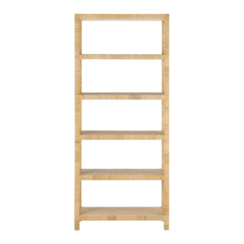 Barbados Natural Etagere by Crestview at Eve Furniture