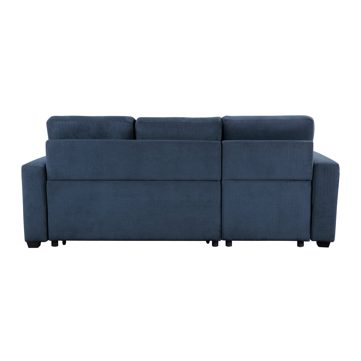 Barbara Navy Reversible Sectional with Hidden Storage and Pull-out Bed by Homelegance at Eve Furniture