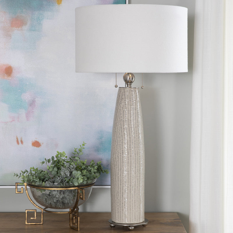 Barclay Beige Table Lamp (Set of 2) by Crestview at Eve Furniture