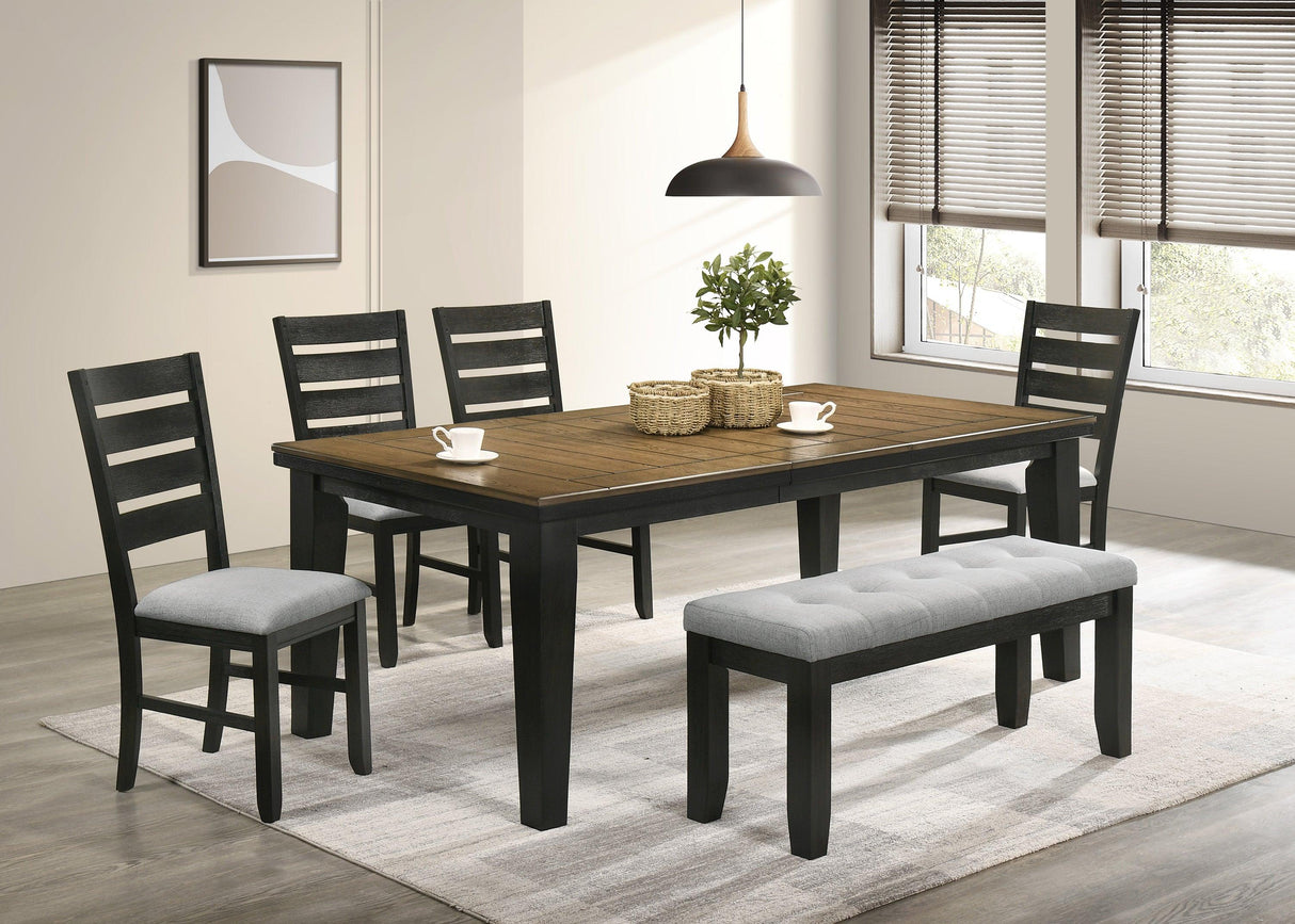 Bardstown Charcoal and Wheat Dining Table by Crown Mark at Eve Furniture
