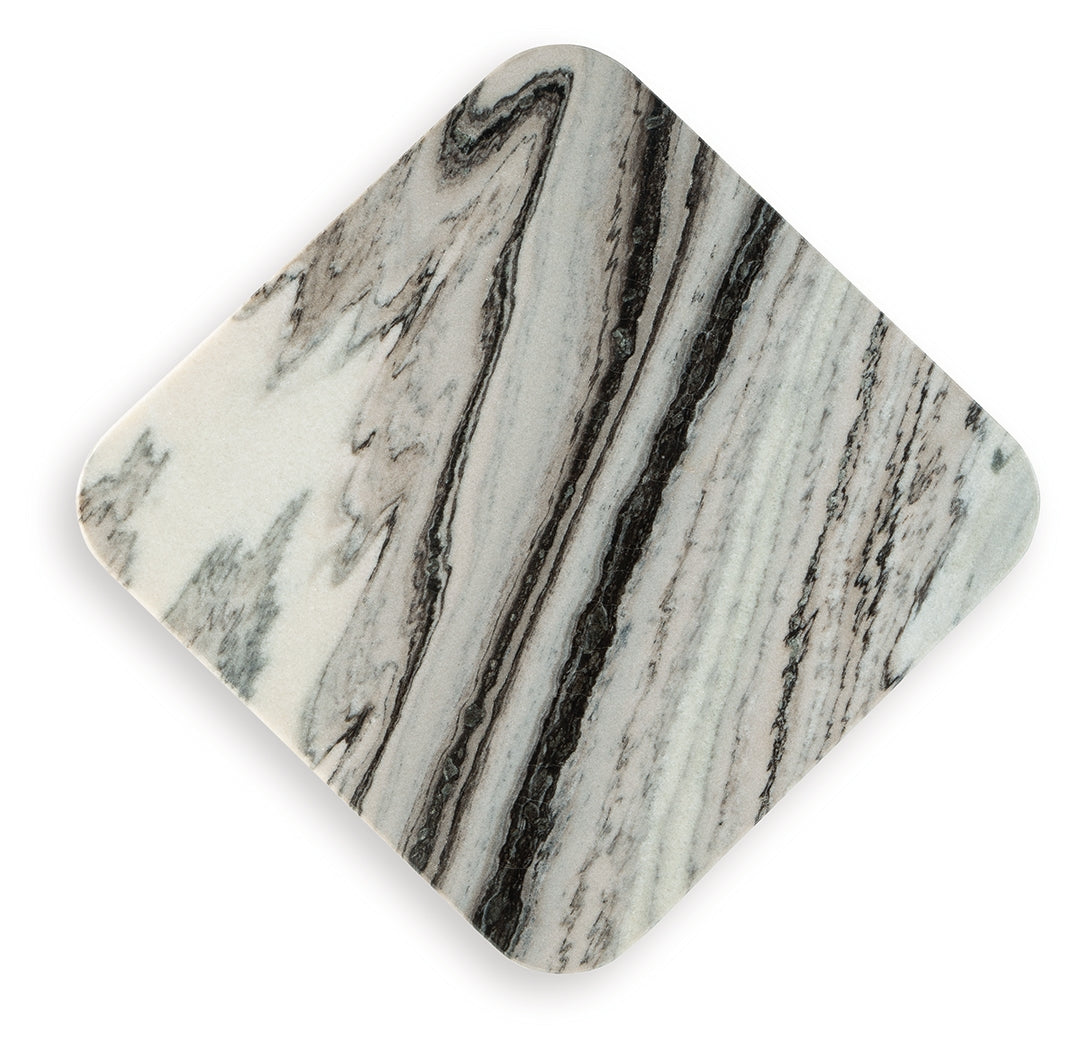 Baretton Black/White/Taupe Accent Coffee Table by Ashley at Eve Furniture