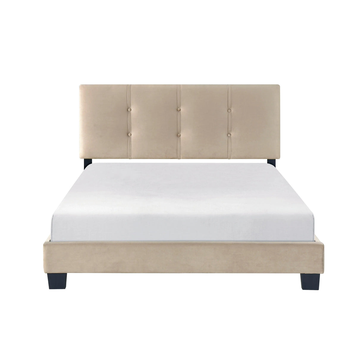 Bari Brown Full Platform Bed by Homelegance at Eve Furniture